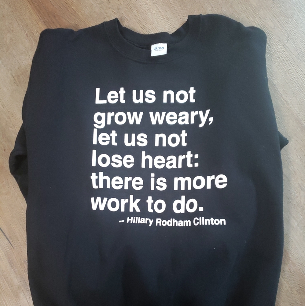 Hillary Clinton size L Crew neck sweat shirt